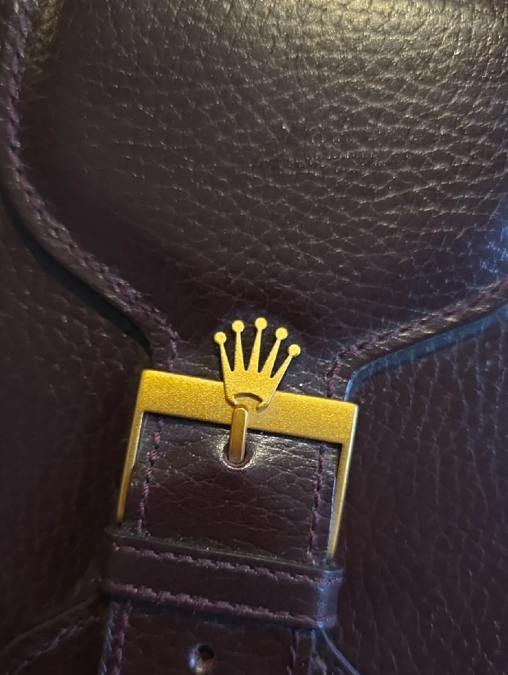 Rolex Brown Leather Case with Gold Lettering With Card Holder and Certificate - Picture 3 of 10